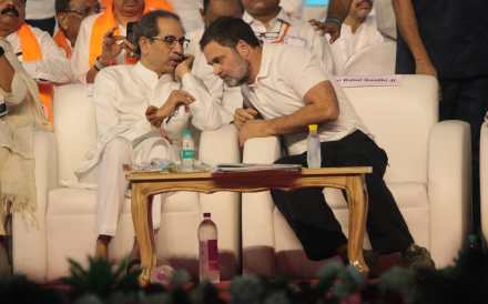 Rahul Gandhi Uddhav Thackeray Express photo by Pradip Das 5