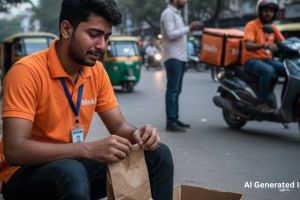 BlinkIt delivery boy crying story