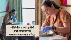 … म्हणून श्रुती मराठे ग्लोव्ह्ज घालून जेवली; पती गौरव घाटणेकर व्हिडीओ शेअर करीत म्हणाला, “श्रुतीताई…”