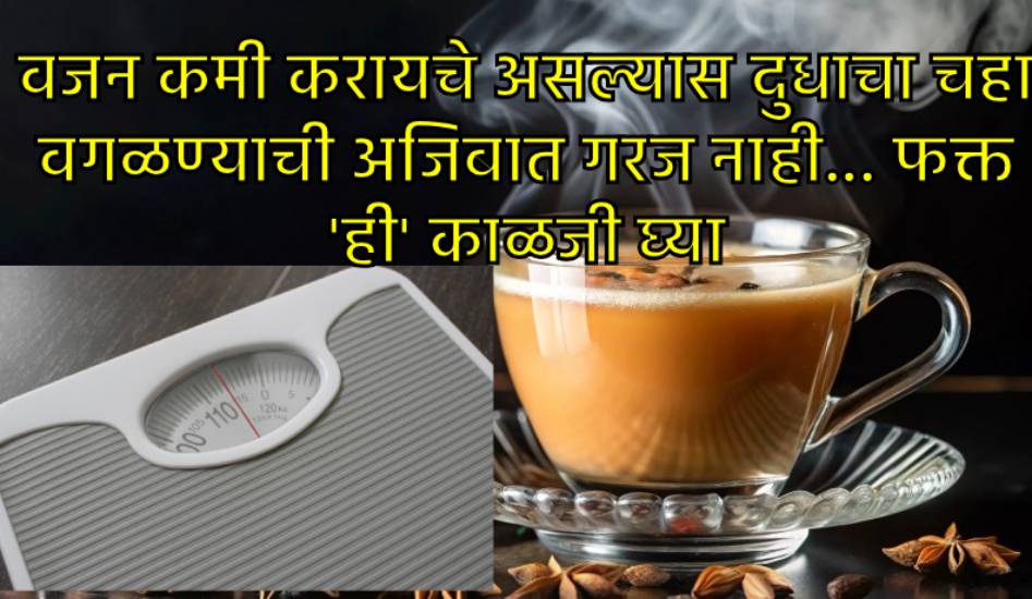 वजन कमी करण्याच्या प्रक्रियेत चहा वगळण्याची गरज आहे का? वजन कमी करण्याच्या प्रक्रियेत चहा वगळण्याची गरज आहे का?