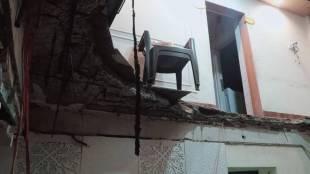 Slab collapses in Mumbra Thane news