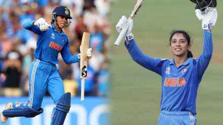 Smriti Mandhana Becomes First Indian Batter to Score Most Runs in World Cup broke Mitali Raj record Smriti Mandhana Becomes First Indian Batter to Score Most Runs in World Cup broke Mitali Raj record
