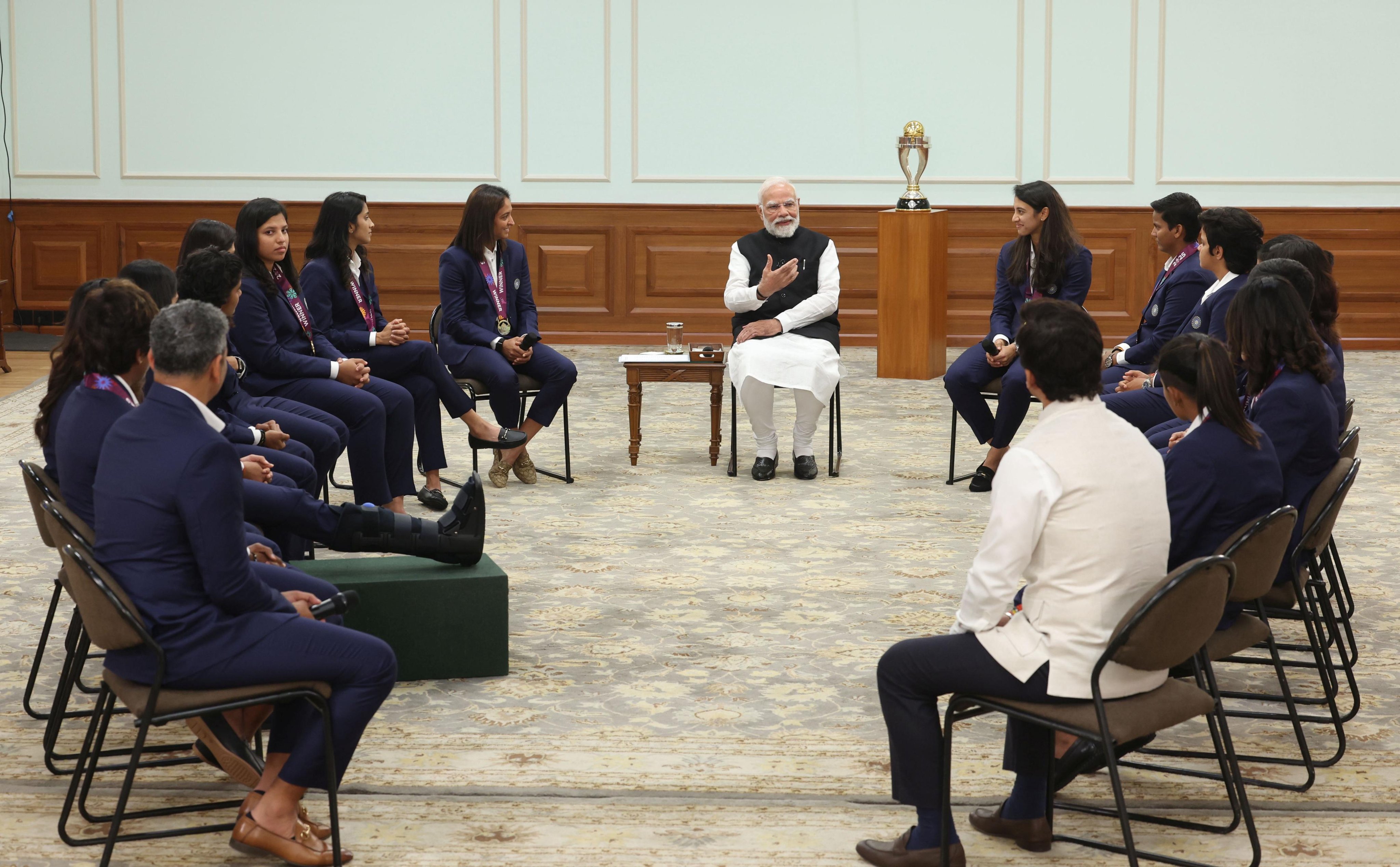 India Women's Team Meet PM Narendra Modi