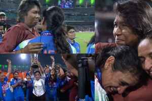 Smriti Mandhana apologise to Zhulan Goswami Mitali Raj Anjum Chopra Emotional After Holding World Cup Trophy