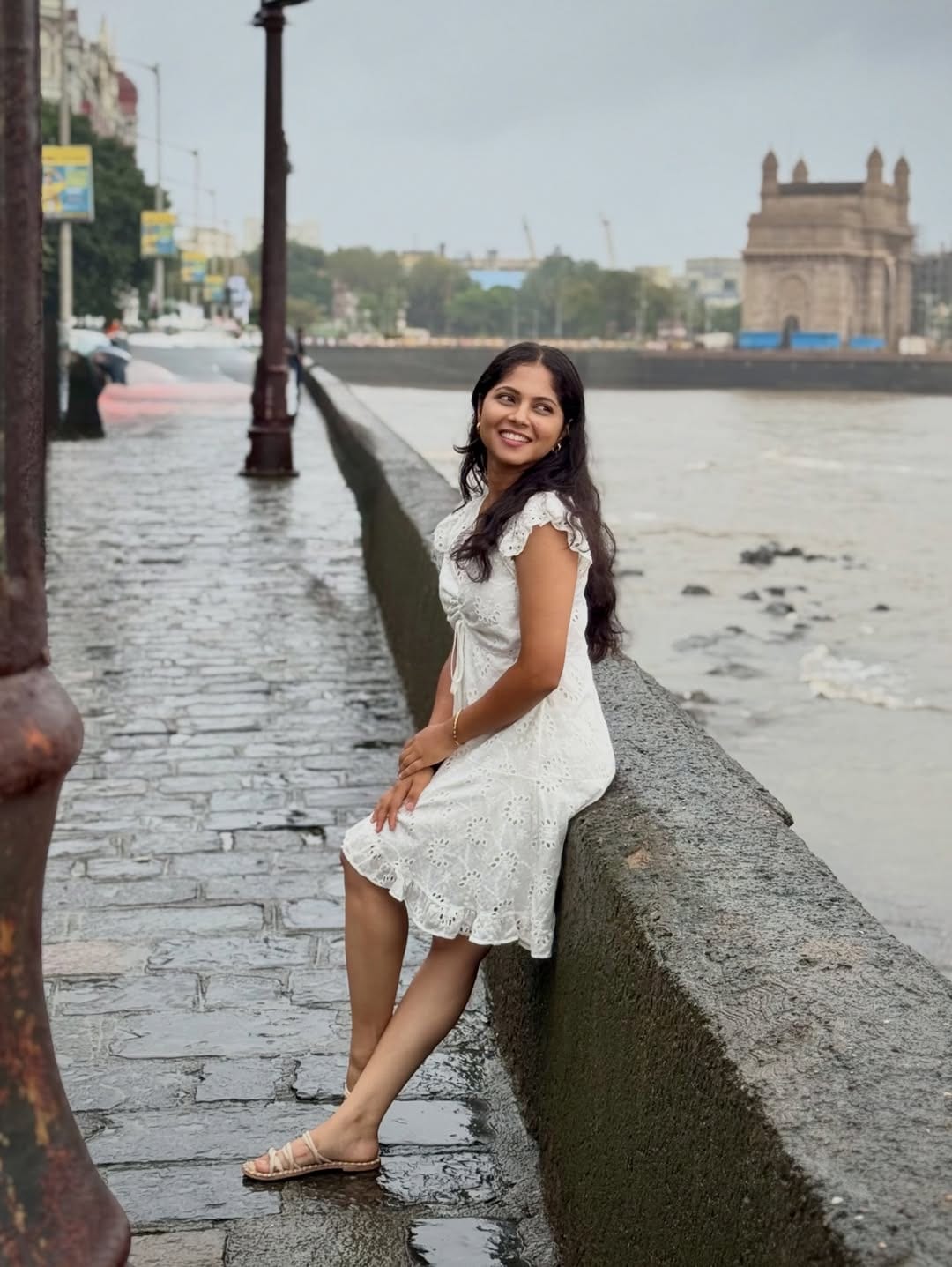 Vijaya Babar Mumbai Photoshoot White Dress Look