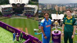 Women world Cup 2025 Trophy Photoshoot with Captains Harmanpreet kaur Laura wolvaardt