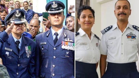 Wing Commander Namansh Syal wife last goodbye