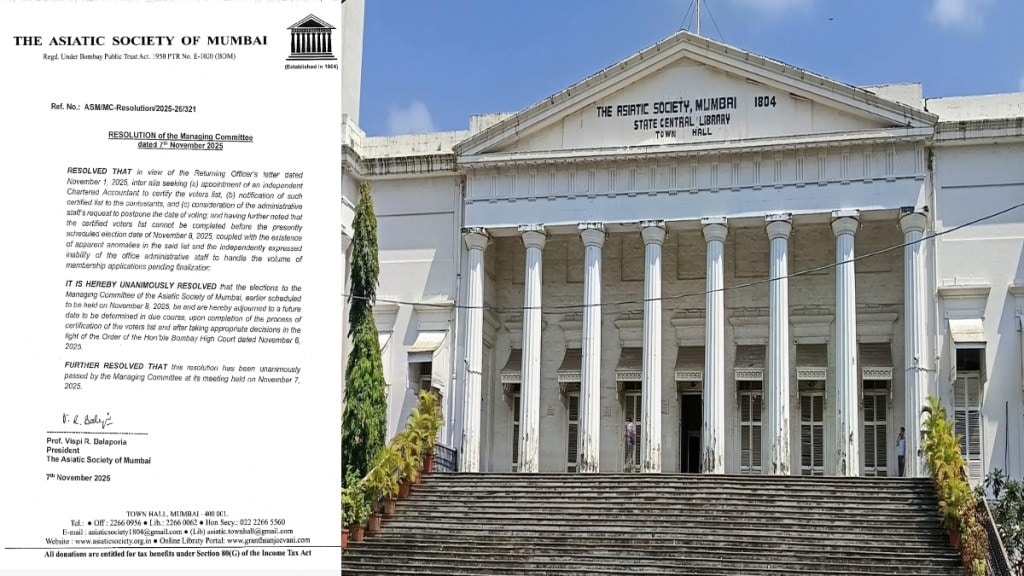 asiatic society polls rescheduled due to voter list update Mumbai asiatic society polls rescheduled due to voter list update Mumbai
