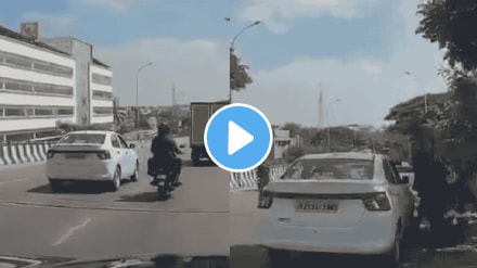 Cab driver deliberately rams bike after argument in Bengaluru Cab driver deliberately rams bike after argument in Bengaluru