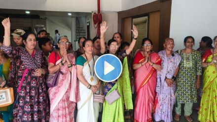 devotees protest video after action on swami Samarth math in thane devotees protest video after action on swami Samarth math in thane