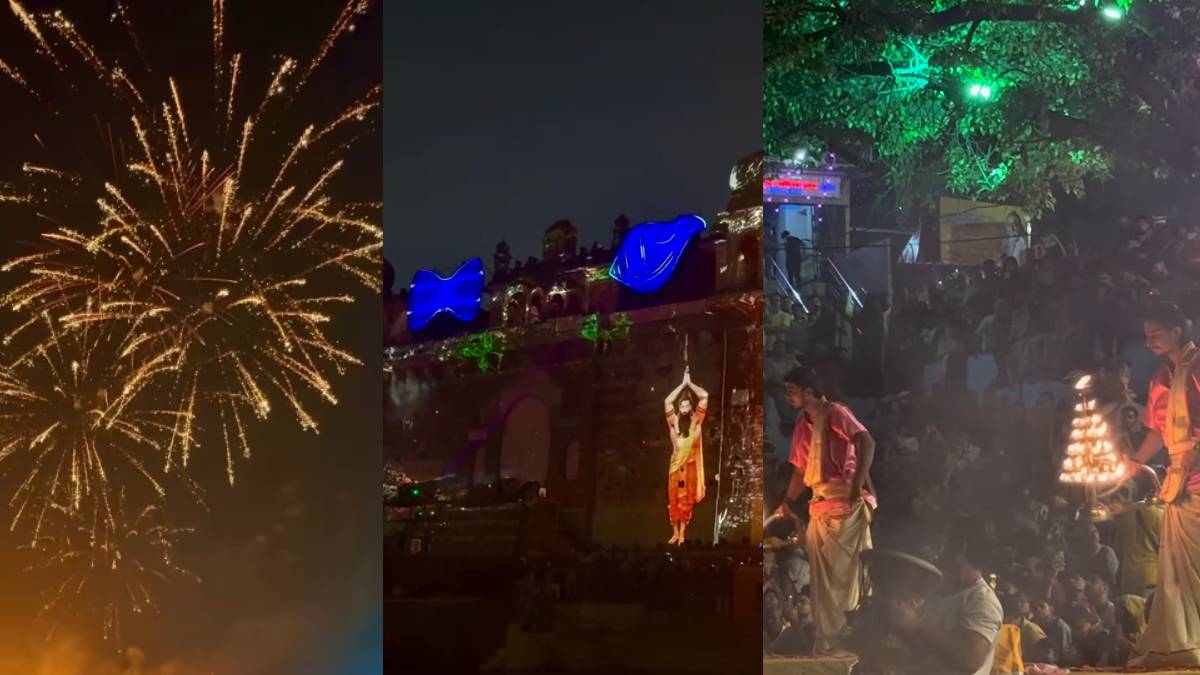 marathi actress disha pardeshi went to varanasi banaras and enjoy dev deepawali