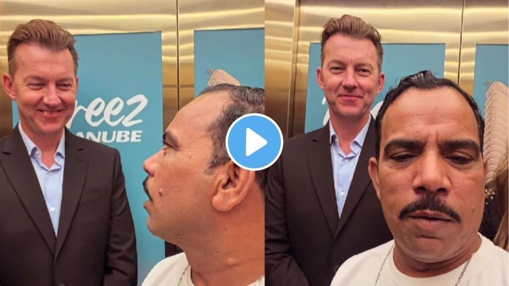 Brett Lee’s funny lift moment with Indian influencer Shadab Hasan goes viral on social media!