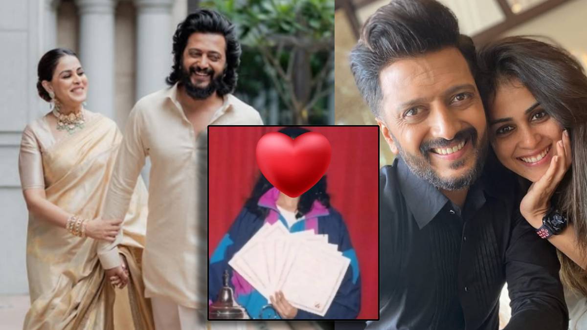 riteish deshmukh shares childhood photo of genelia