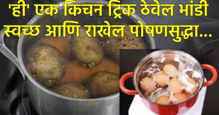 किचन ट्रिप्स- बटाटे आणि अंडी उकडताना टाका ही एक वस्तू...