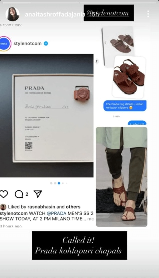 Prada kolhapuri Chappal