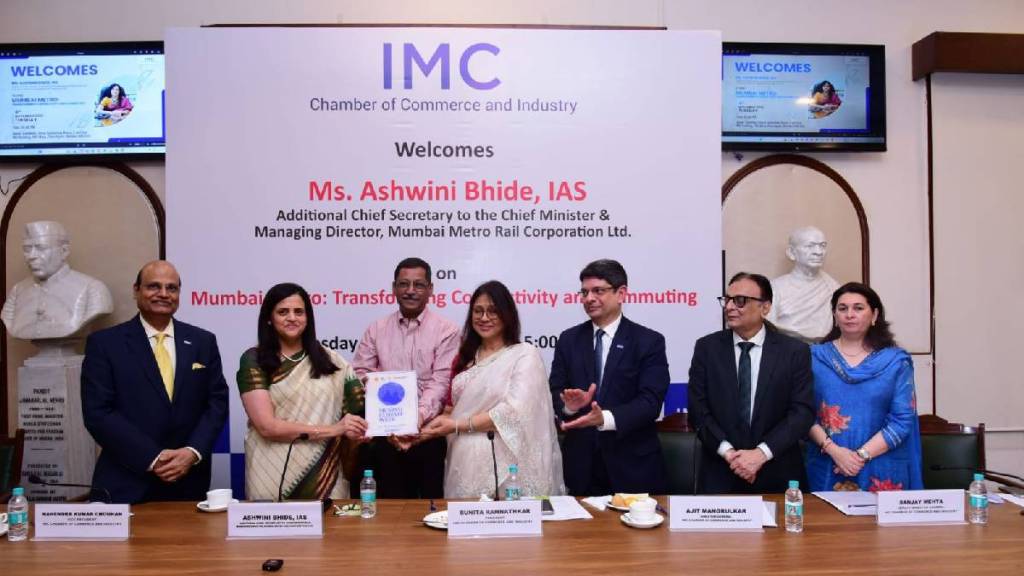 Ashwini Bhide at Indian Merchant Chamber Ashwini Bhide at Indian Merchant Chamber