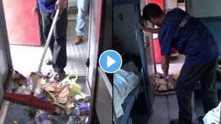 Foreigner captures Indian train cleaner throwing garbage on tracks — shocking reality!