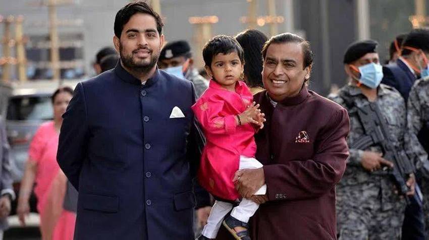 Ambani family drinking Holstein Friesian cow