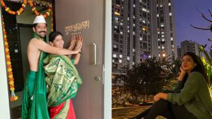marathi celebrity couple pushkar sarad and amruta chandraprabha buys new home