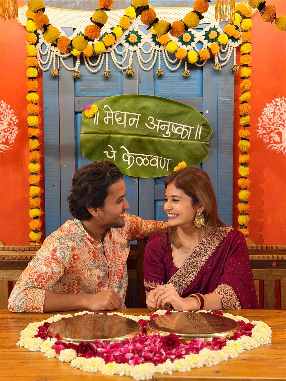 marathi actor meghan jadhav and anushka pimputkar wedding 9 years age gap