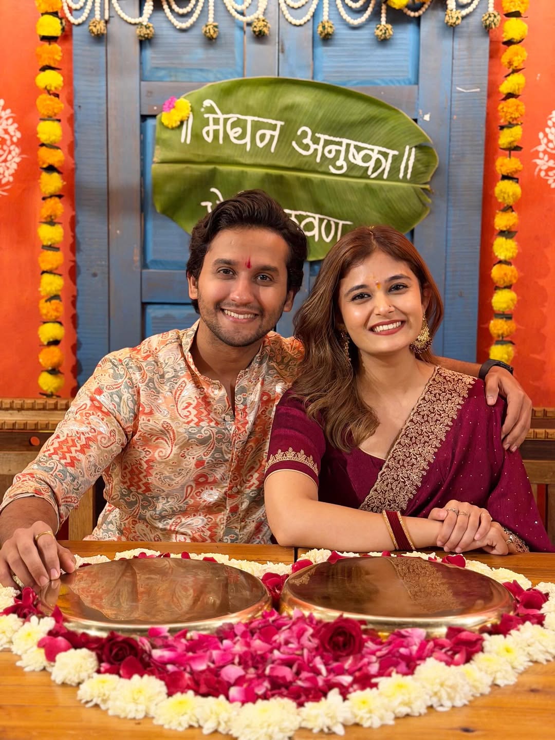 marathi actor meghan jadhav and anushka pimputkar wedding 9 years age gap