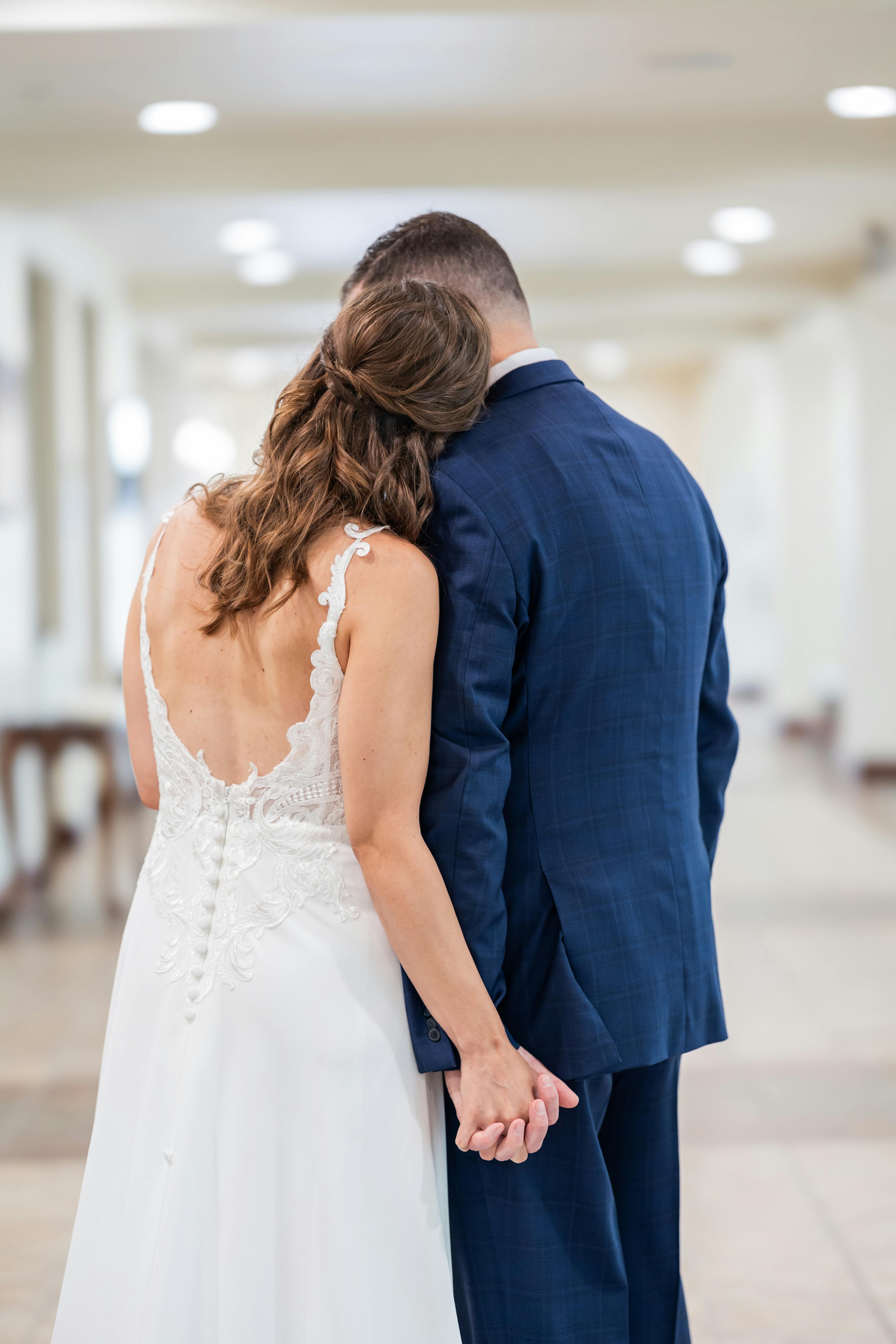 Couple thoughtfully discussing important questions before marriage