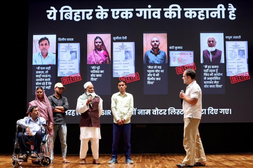 rahul gandhi on vote chori