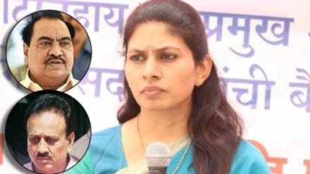 raksha khadse eknath khadse girish mahajan feud controversy avoids question voter list nandurbar