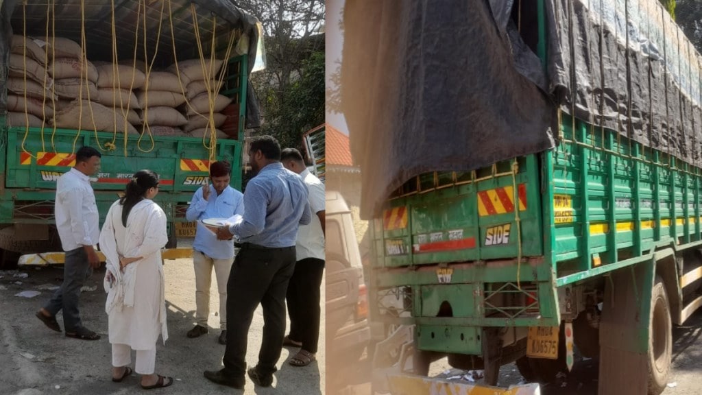 ration scam grain black market illegal shahapur police rice wheat seized government grain