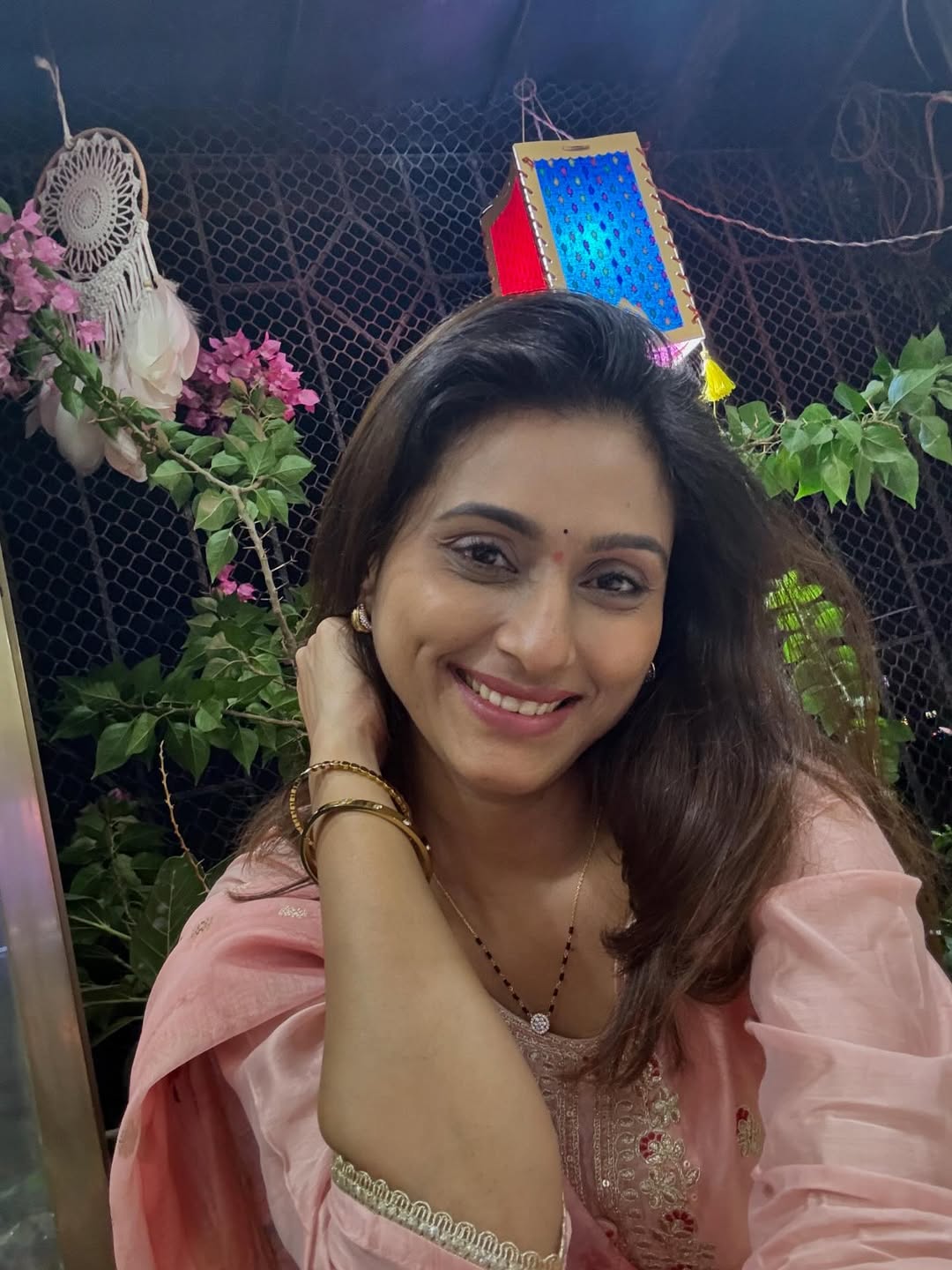 reshma shinde celebrate tulsi vivah wearing own brand mangalsutra