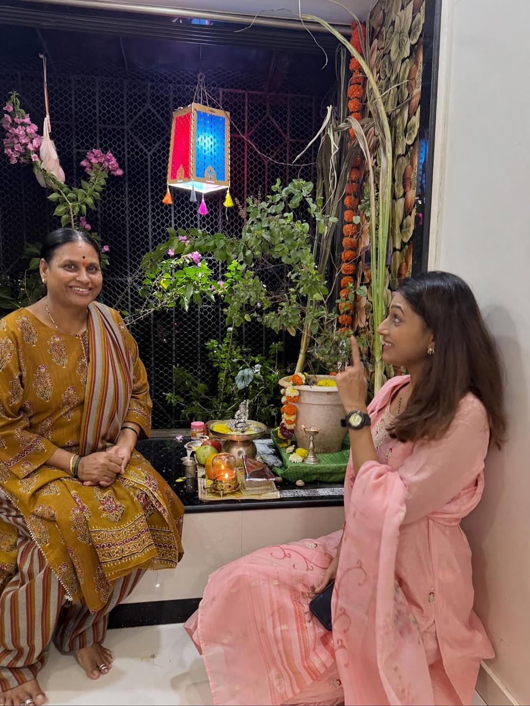 reshma shinde celebrate tulsi vivah wearing own brand mangalsutra