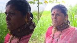बिबट्याच्या हल्ल्यापासून संरक्षण मिळवण्यासाठी महिलांचा देशी जुगाड! पट्टा आणि लोखंडी खिळे असलेले…