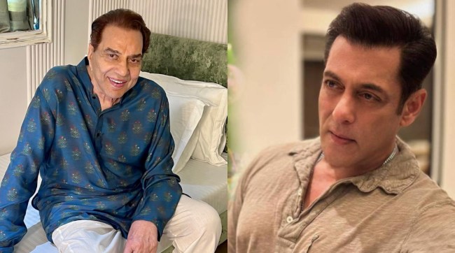 salman khan reacts on dharmendra health