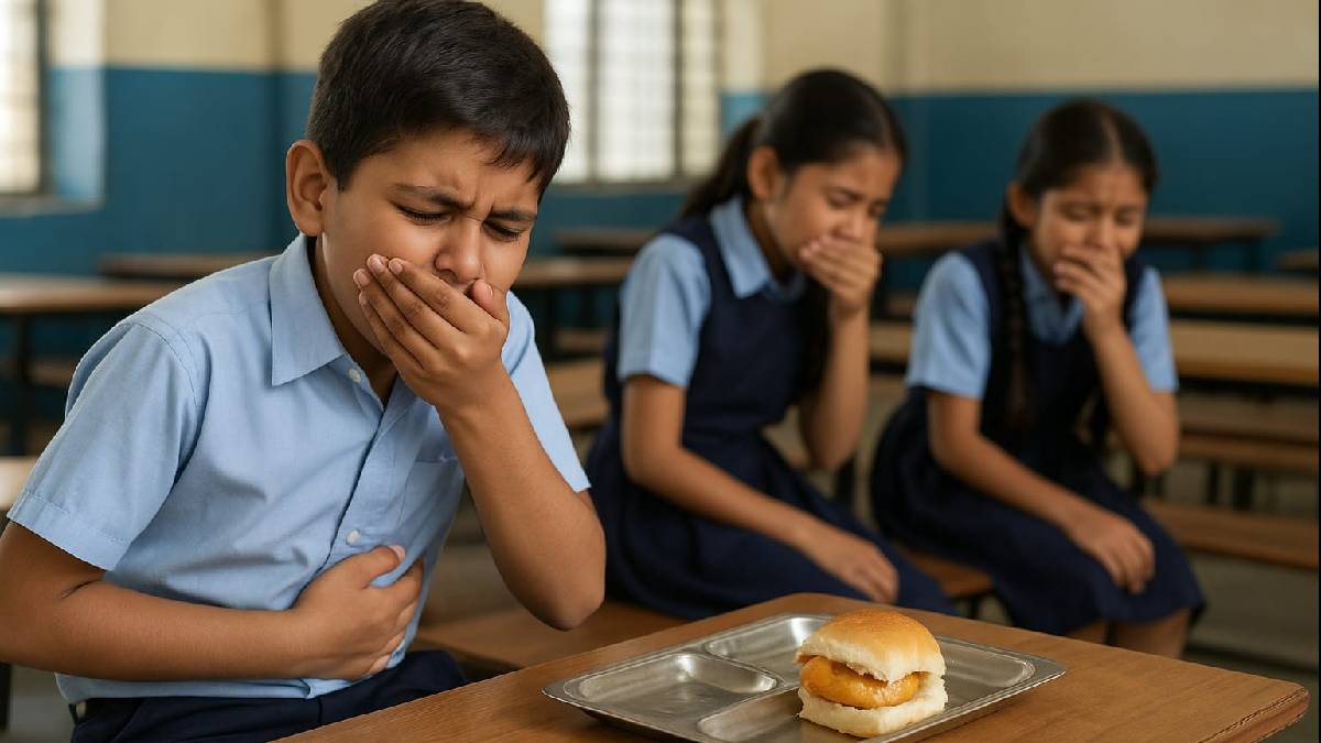 Students got food poisoning at KVK Ghatkopar School after eating Vada Pav