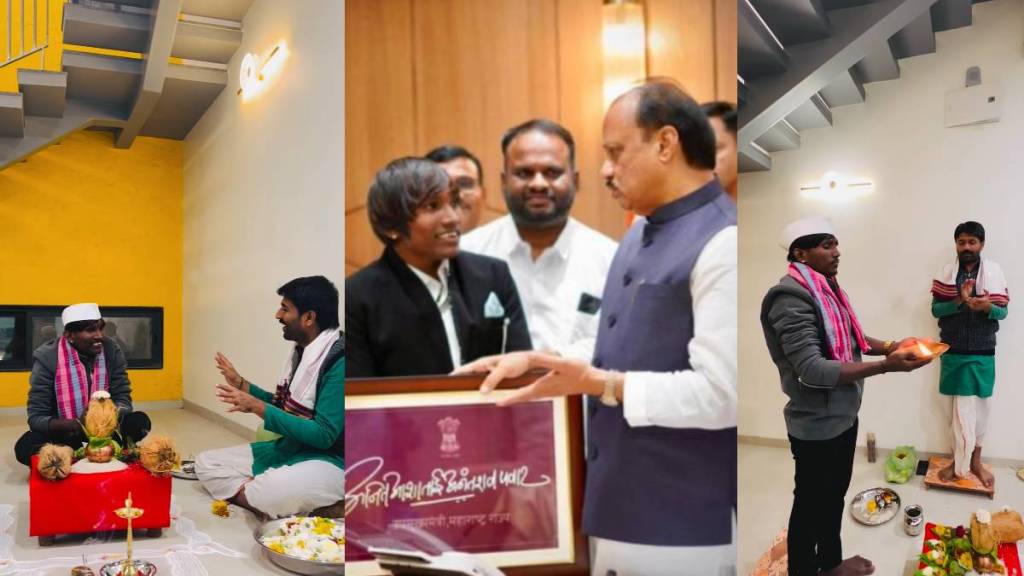 bigg boss marathi winner suraj chavan thanking dcm ajit pawar for building new home bigg boss marathi winner suraj chavan thanking dcm ajit pawar for building new home
