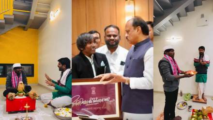 bigg boss marathi winner suraj chavan thanking dcm ajit pawar for building new home