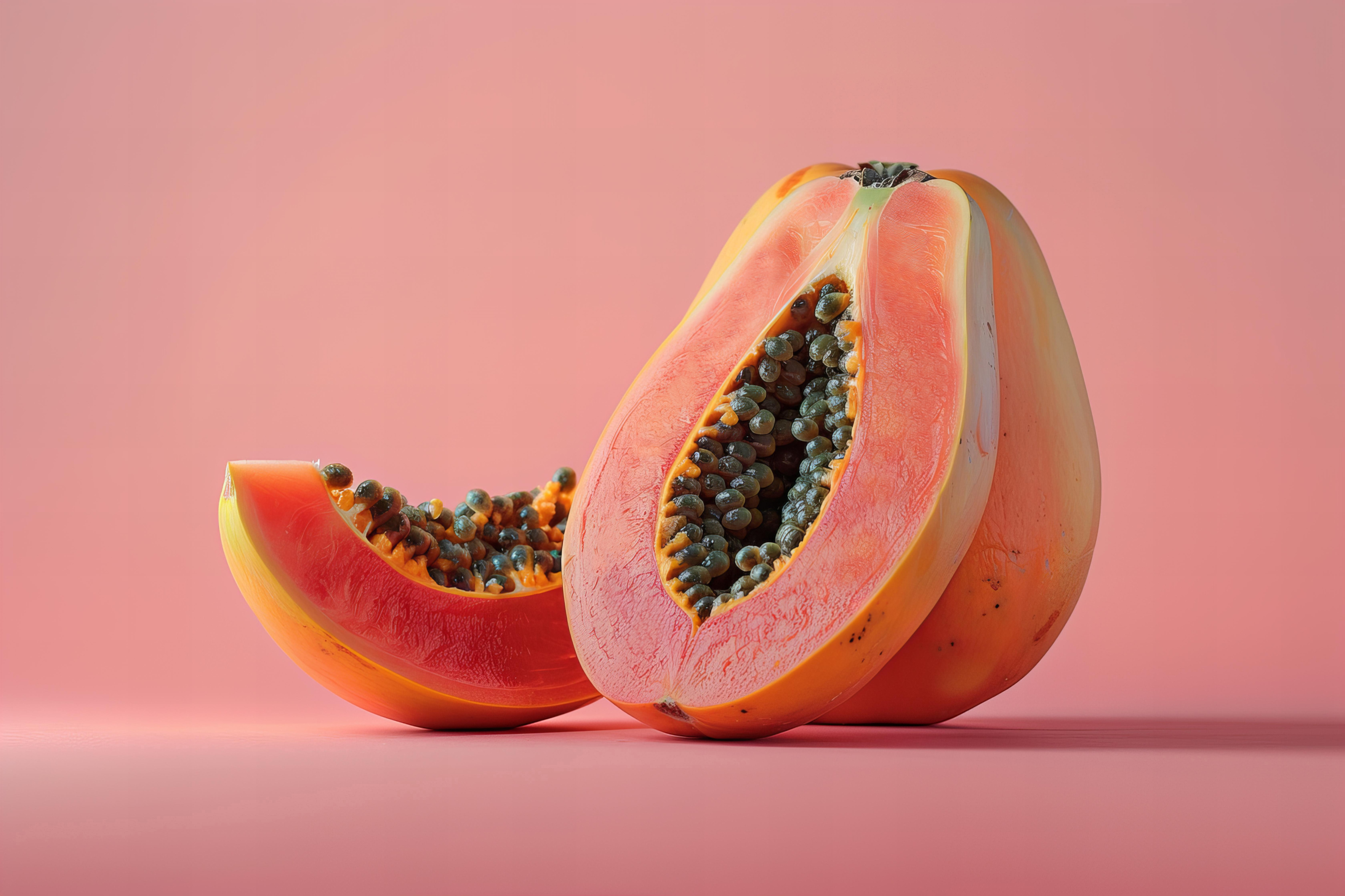 Papaya with lemon juice for a healthy morning.