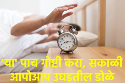 सकाळी लवकर उठण्यासाठी पाच सोप्या टिप्स सकाळी लवकर उठण्यासाठी पाच सोप्या टिप्स
