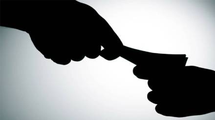 Bribery of a female clerk to submit a report akola