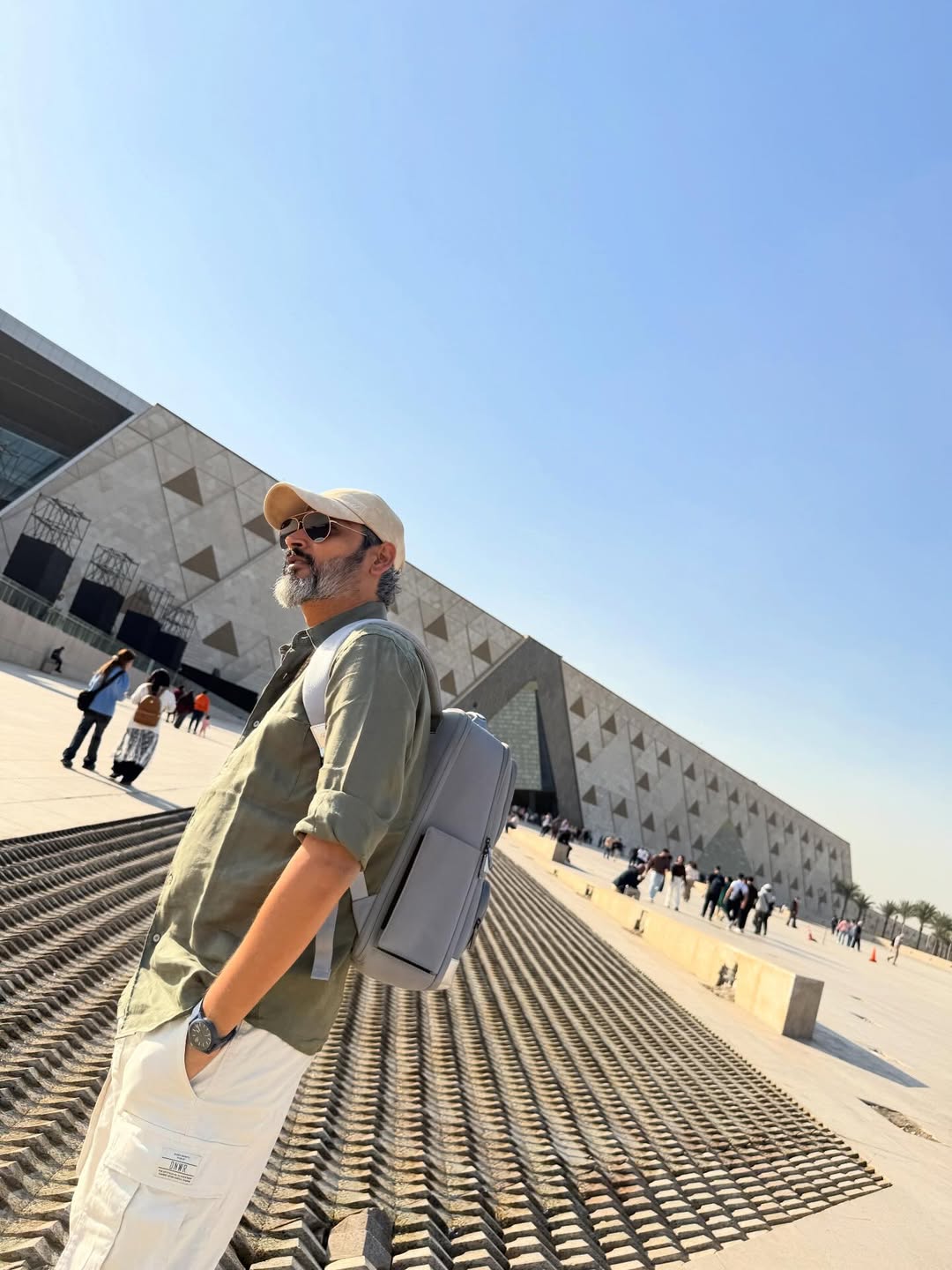 Shreya Bugde at the Grand Egyptian Museum in Egypt.