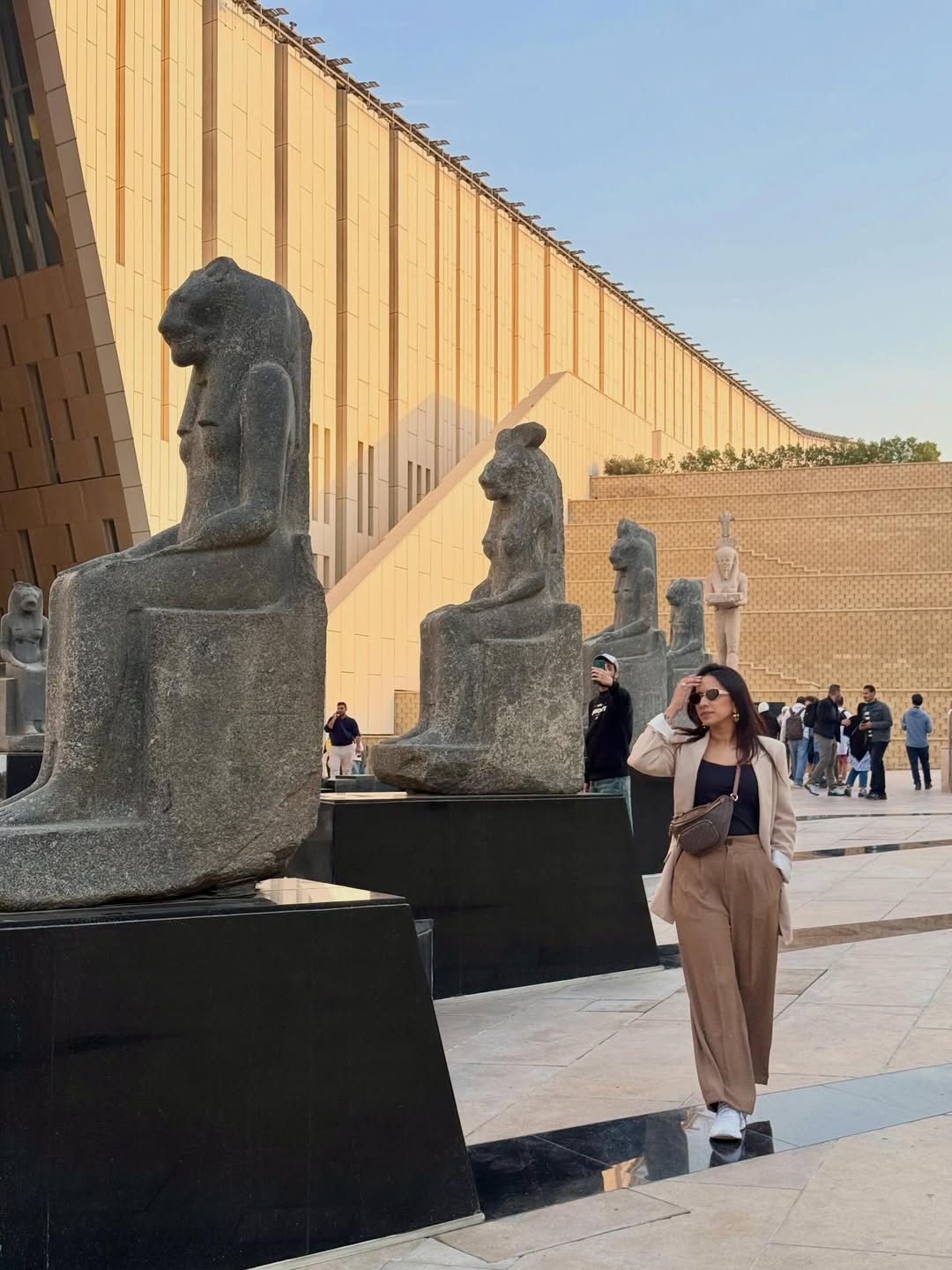 Shreya Bugde at the Grand Egyptian Museum in Egypt.