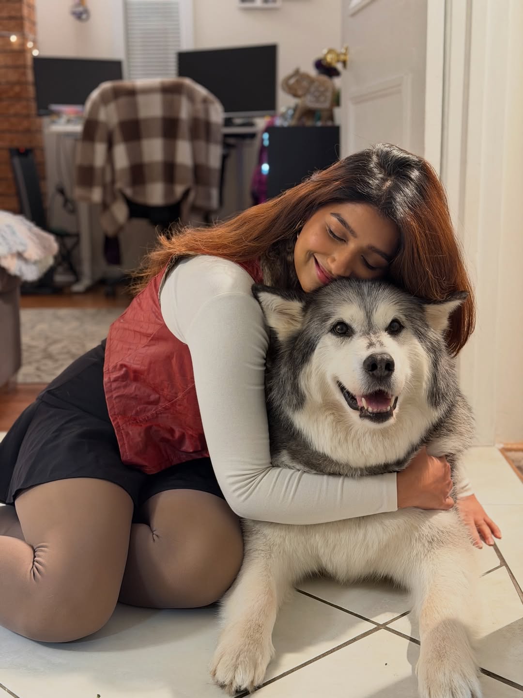 Rasika Sunil celebrating Christmas in Canada with husband Aditya.