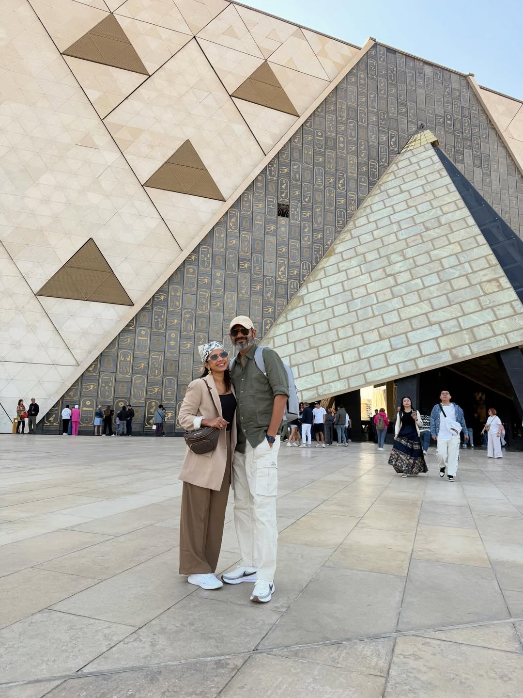 Shreya Bugde at the Grand Egyptian Museum in Egypt.