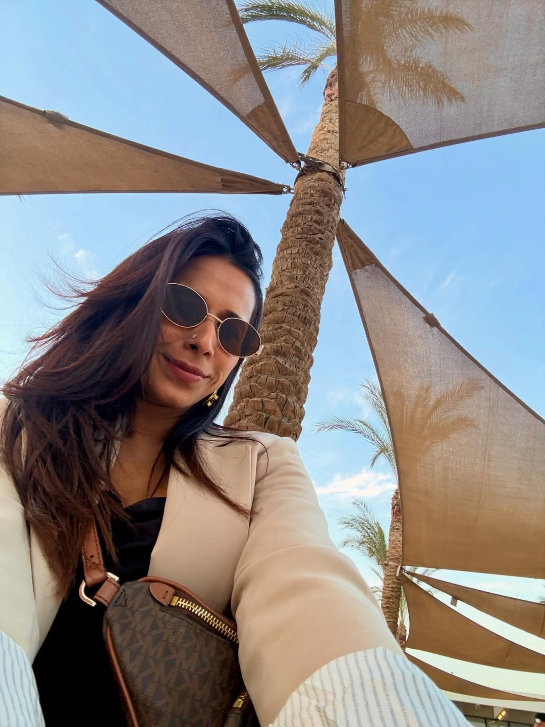 Shreya Bugde at the Grand Egyptian Museum in Egypt.