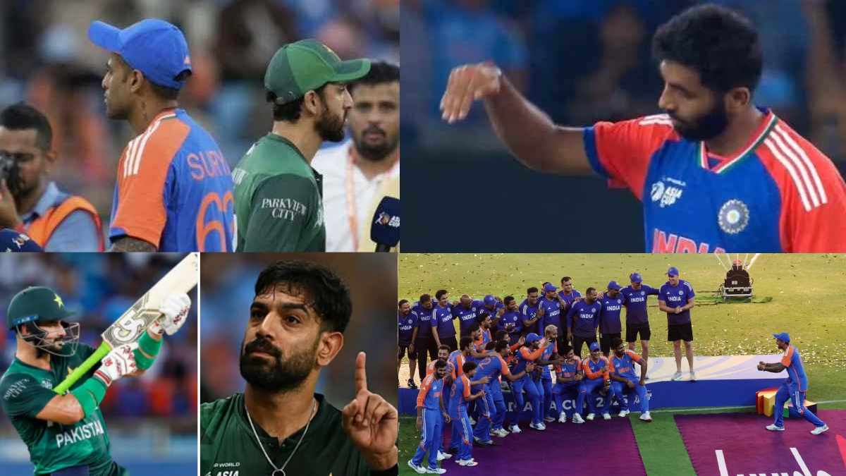 Year Ender 2025 Top 5 IND vs PAK Asia Cup 2025 Controversies From Handshake Trophy to Provocative Gestures