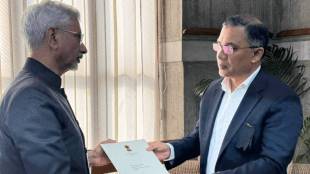EAM S Jaishankar hands over a letter of condolence from Prime Minister Narendra Modi to Khaleda Zia's son Tarique Rahman