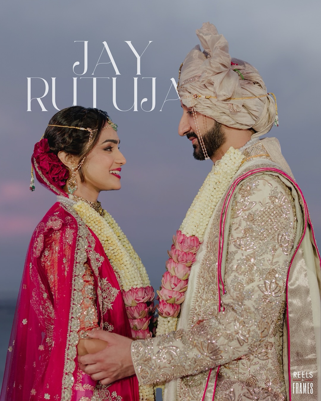 Jay Pawar Wife Rutuja Patil Lehenga Look