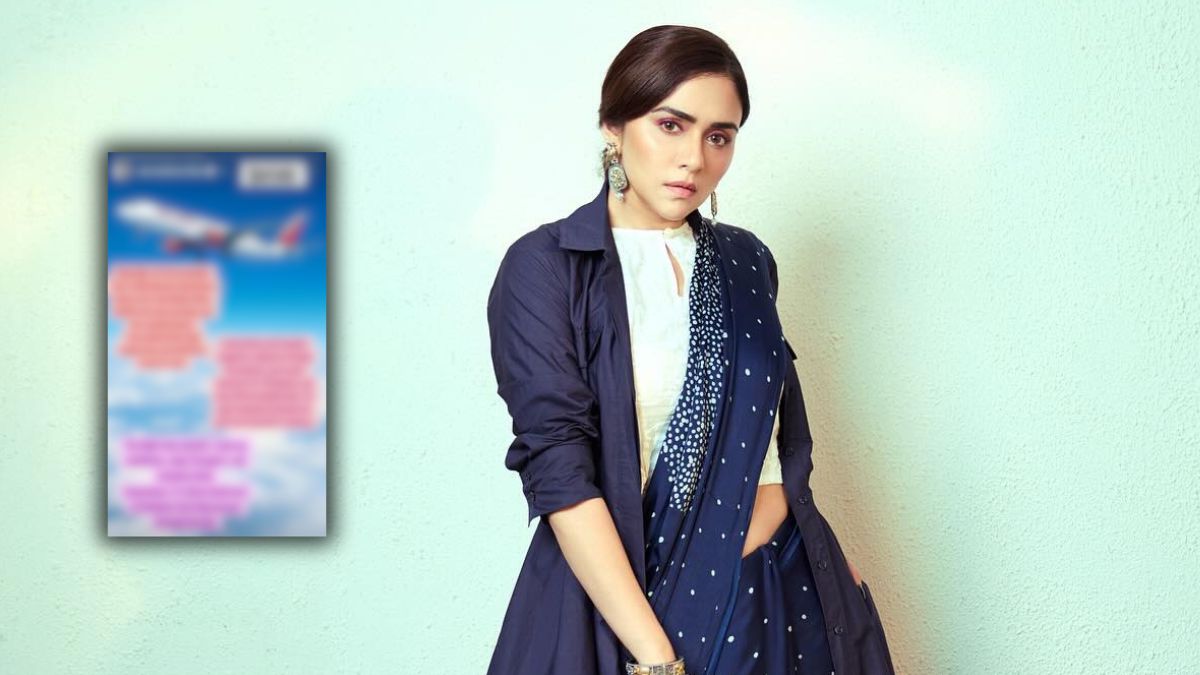 Marathi actress Amruta Khanvilkar shares travel experience highlighting the kindness of an airline staff who help her during illness