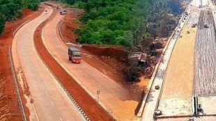 Mumbai Goa highway Panvel Indapur stretch project delay
