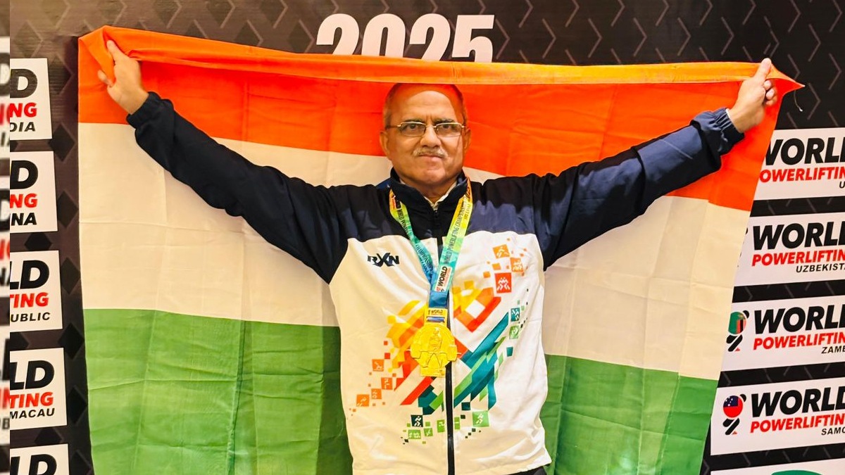 kalyan senior citizen ashok dixit wins double gold in world powerlifting indian master champion